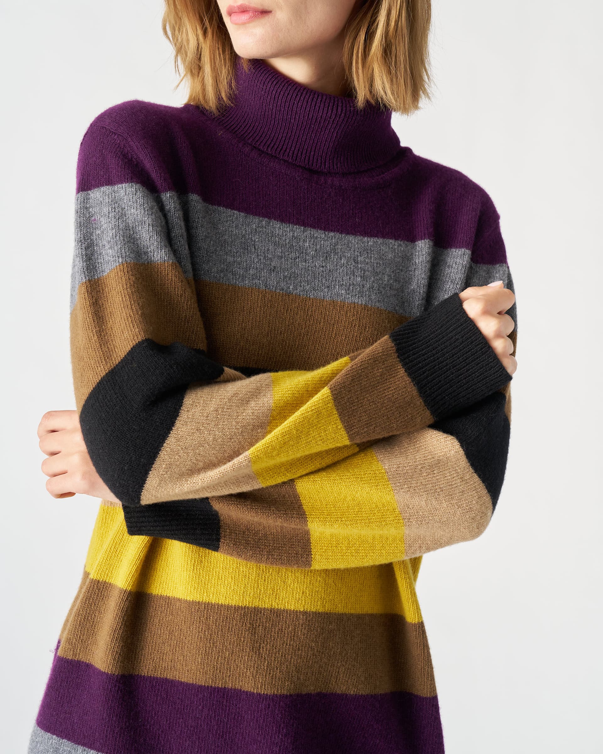 The Market Store | Abito In Maglia Riga Multicolor